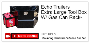 XL Toolbox with gas can rack